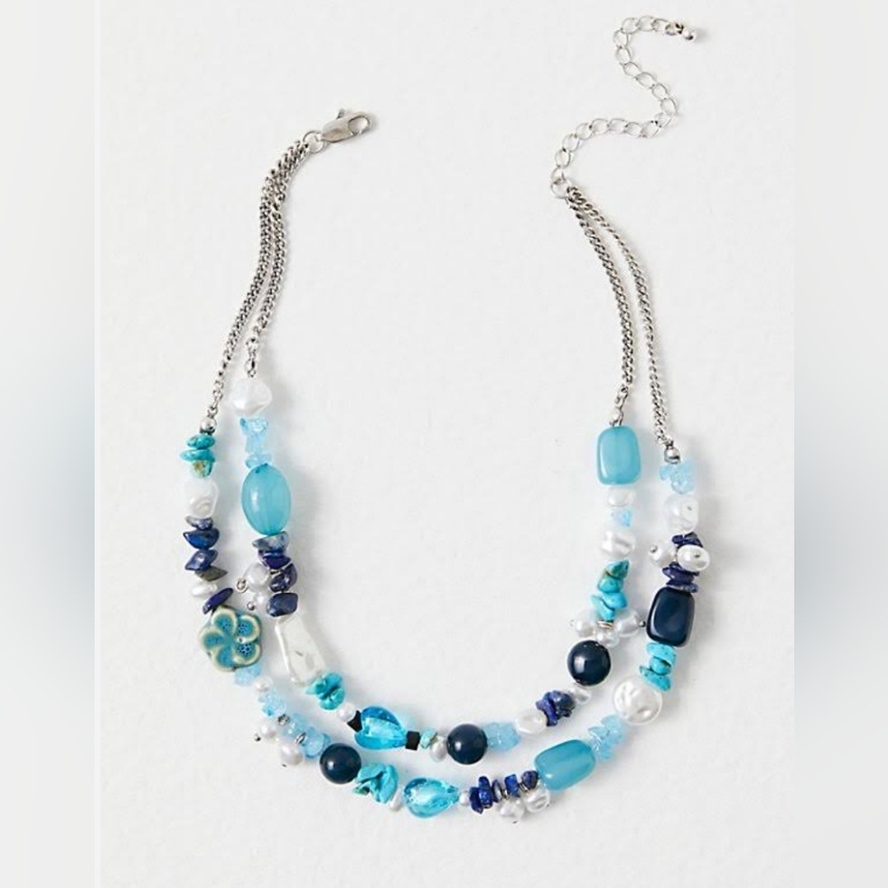 Free People Steal The Show Choker/Turquoise Tonal